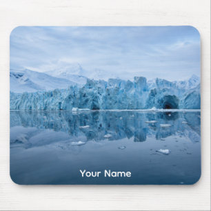 Tapis De Souris Réflexion personnalisée du mur du glacier