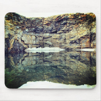 Tapis De Souris Réflexion sur le mur de carrière de Granite Rock #