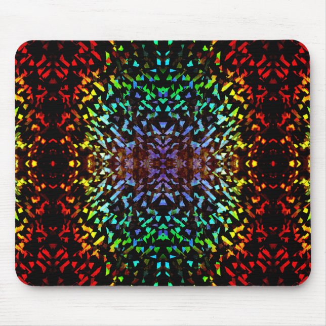 Tapis De Souris Réflexions lumineuses colorées (Devant)