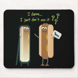 Tapis De Souris Réflexions Mousepad de hot-dog