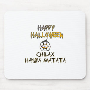 Tapis De Souris Refroidissez et détendez-vous Happy Halloween Coll