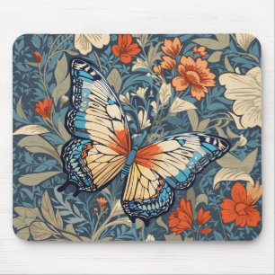 Tapis De Souris Regal Butterfly Amidst William Morris Floral