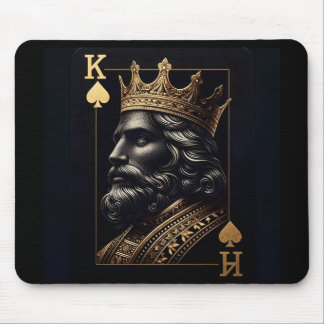 Tapis De Souris Regal Gold King of Spades Mouse Pad - Bureau éléga