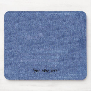 Tapis De Souris Regard de denim et votre nom