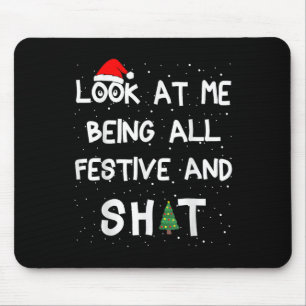 Tapis De Souris Regardez-Moi Être Tous Festif Noël Matching Fa