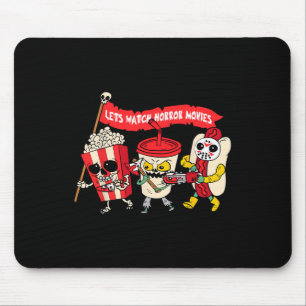 Tapis De Souris Regardons Les Films D'Horreur Amusants Costume Hal