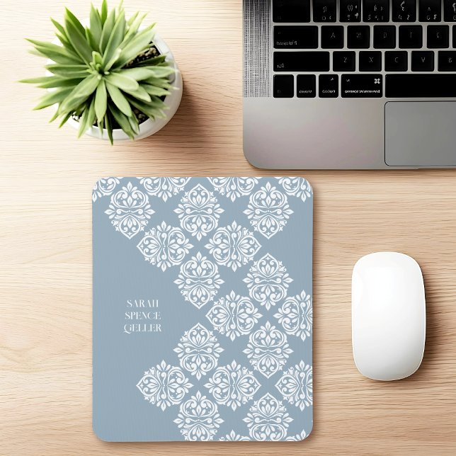 Tapis De Souris Régence Damas Classique Gris Géométrique Cadet Gra (Créateur téléchargé)