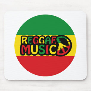 Tapis De Souris Reggae Design de musique avec style rastafari et c