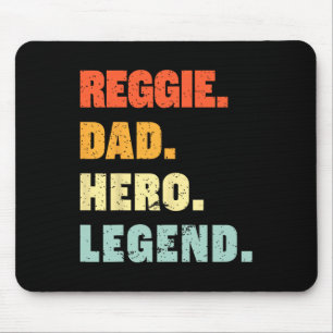 Tapis De Souris Reggie Papa Hero Legend Personnalisé Nom Fa