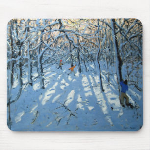 Tapis De Souris Région boisée d'hiver près de New Haven Derbysh