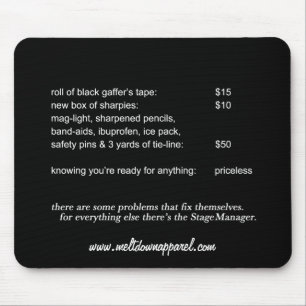 Tapis De Souris Régisseur Mousepad (noir)