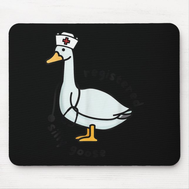 Tapis De Souris Registered Silly Goose Rn Nurse Stethoscope Nursin (Devant)