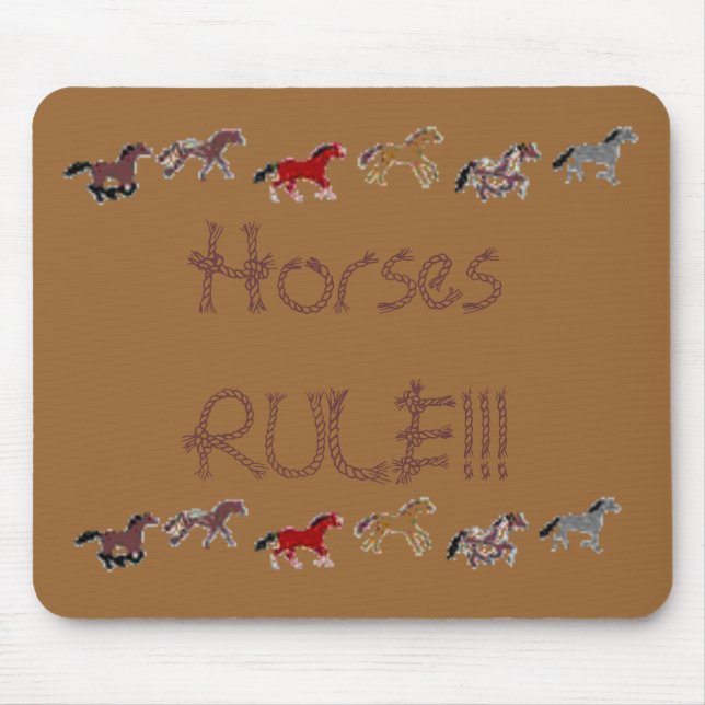 Tapis De Souris RÈGLE de chevaux ! ! ! (Devant)