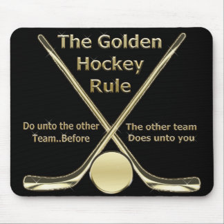 Tapis De Souris Règle d'or Mousepad d'hockey