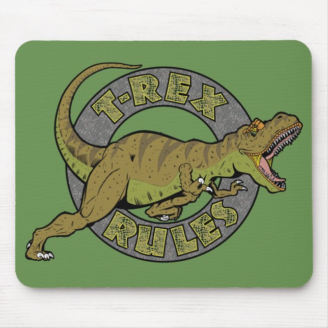 Tapis De Souris Règlement T-Rex Mousepad (Devant)