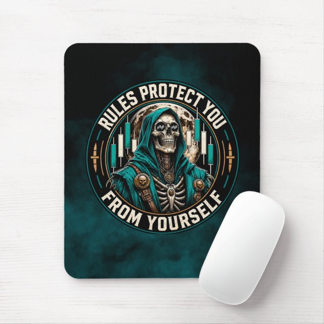Tapis De Souris Règles Vous Protègent De Vous-Même Reaper Fumée Sa (Avec souris)