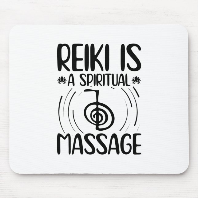 Tapis De Souris Reiki Sayings | Yoga Healing Energy Chakras Cadeau (Devant)