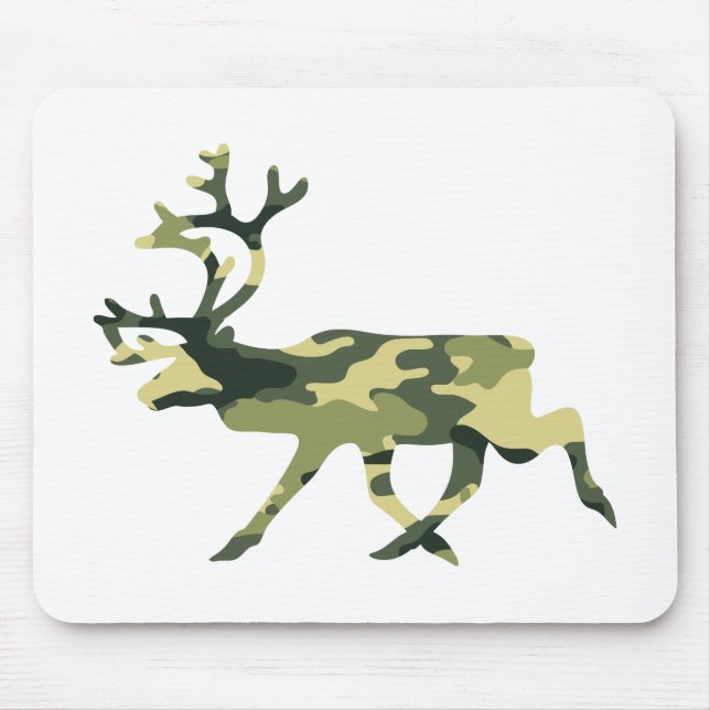 Tapis De Souris Reindeer / Caribou Woodland Camouflage / Camo (Devant)