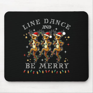 Tapis De Souris Reindeer Line Danse Et Soyez Joyeux Noël Festif