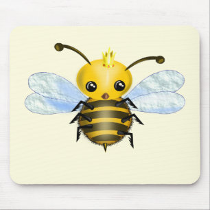 Tapis de souris Reine Abeille - Votre Texte - Coul