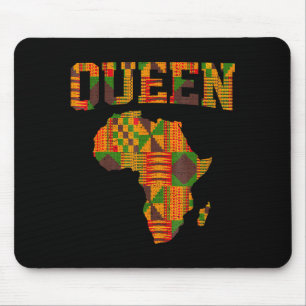 Tapis De Souris Reine africaine Art pour femmes filles Tissu Kente