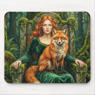 Tapis De Souris Reine celtique de la forêt Fantaisie Art Witch (