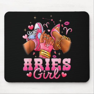 Tapis De Souris Reine d'anniversaire de la fille du Bélier femmes
