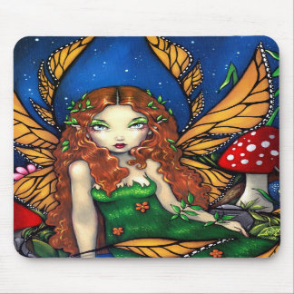Tapis De Souris "Reine féerique d'une chevelure rouge" Mousepad