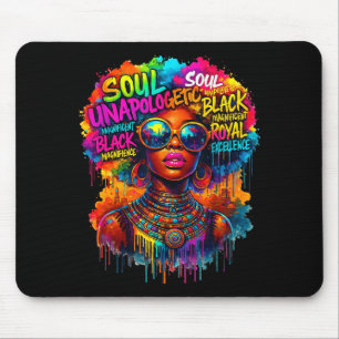 Tapis De Souris Reine noire carte africaine unalogétiquement histo