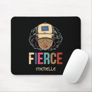Tapis De Souris Reine noire Fierce Femme noire