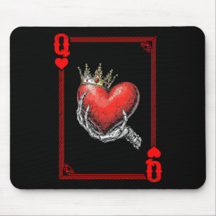 Tapis De Souris Reine Roi des cœurs Carte à jouer Couple Correspon