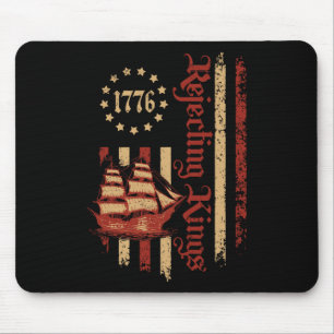 Tapis De Souris Rejeter Les Rois Depuis 1776 Drapeau Patriotique U