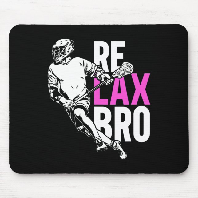 Tapis De Souris Relax Bro Lacrosse (Devant)