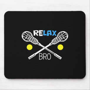Tapis De Souris Relax Bro Lacrosse Player Funny Lacrosse Team Cade