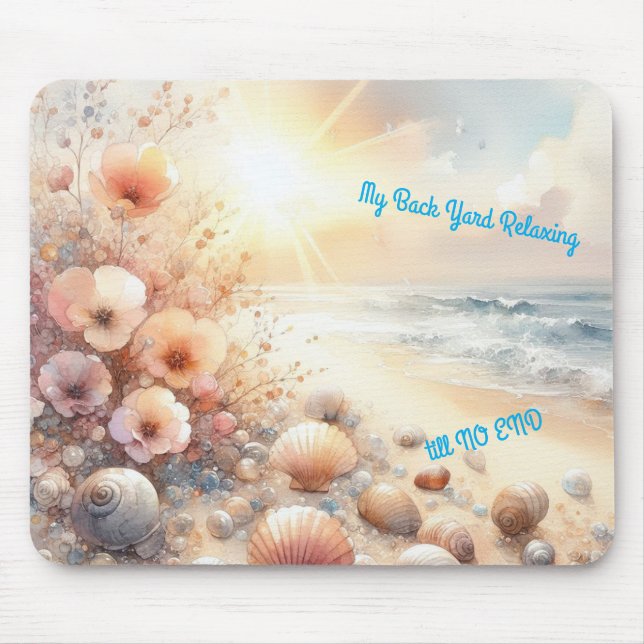 Tapis De Souris Relaxing on a Beach Somewhere (Devant)