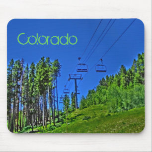 Tapis De Souris Remontée de ski du Colorado mousepad