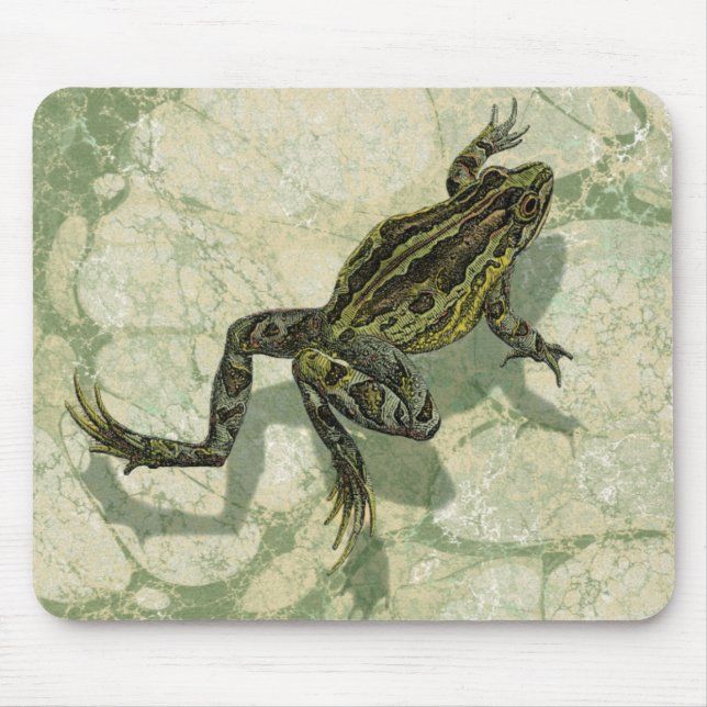 Tapis De Souris Remonter le crapaud dans l'eau (Devant)