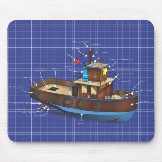 Tapis De Souris Remorqueur (Devant)
