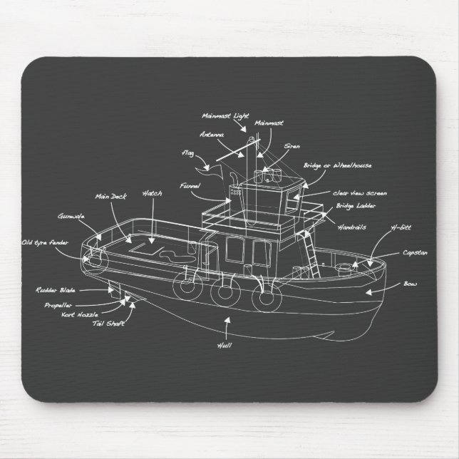 Tapis De Souris Remorqueur (Devant)