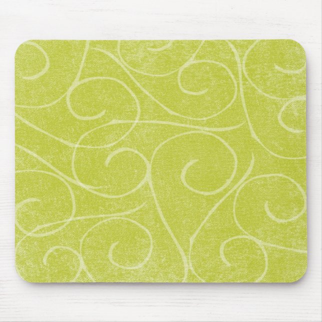 Tapis De Souris Remous de vert de chaux (Devant)