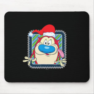 Tapis De Souris Ren Et Stimpy Festive Noël Santa Hat Stimpy