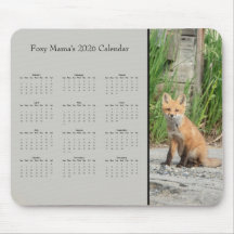 Renard - Calendrier personnalisable pour l'année 2