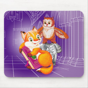 Tapis De Souris renard et hibou