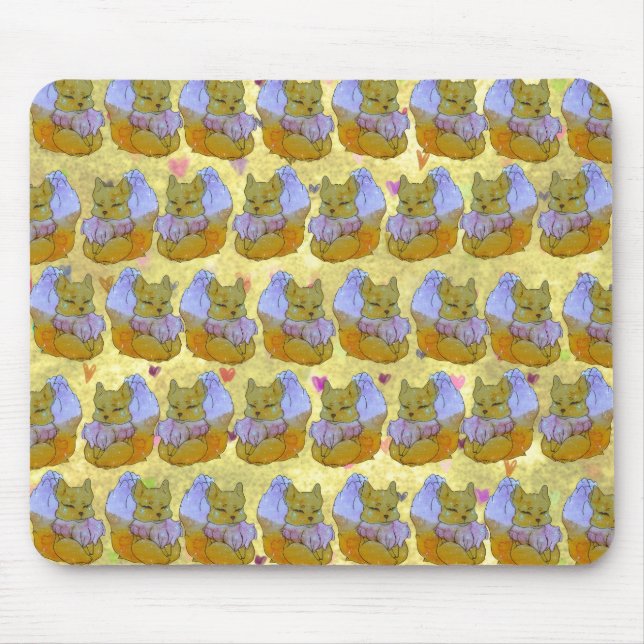 Tapis De Souris Renard nommé Dice (Devant)