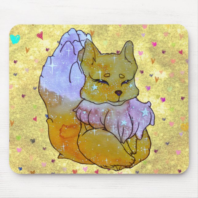 Tapis De Souris Renard nommé Dice (Devant)
