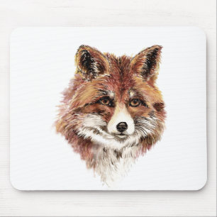 Tapis De Souris Renard rouge mignon, Aquarelle Nature, Faune