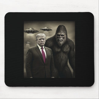 Tapis De Souris Rencontre drôle de Trump Bigfoot Ufo Alien Complot