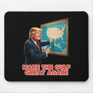 Tapis De Souris Rendez au Golfe sa grandeur, drôle, Trump, bienven