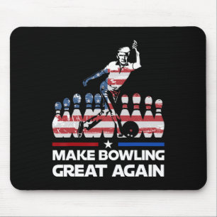 Tapis De Souris Rendez le bowling génial à nouveau drôle Trump dra