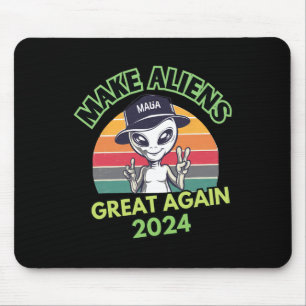Tapis De Souris Rendre la grandeur des Aliens à nouveau drôle Mega